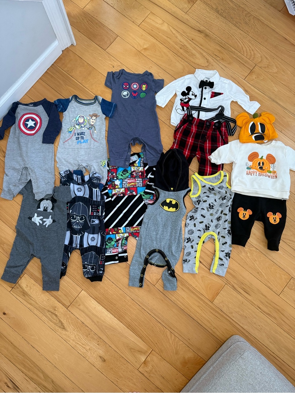 Disney, Marvel & Batman 3-6 month bundle